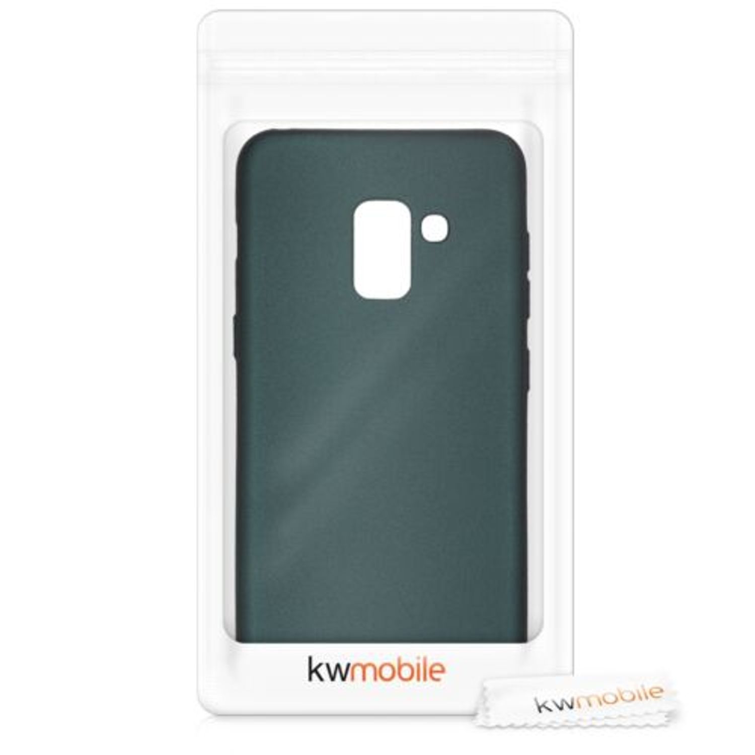 Husa pentru Samsung Galaxy A8 (2018), Silicon, Verde, 45634.14 fotografia produsului View 7 L