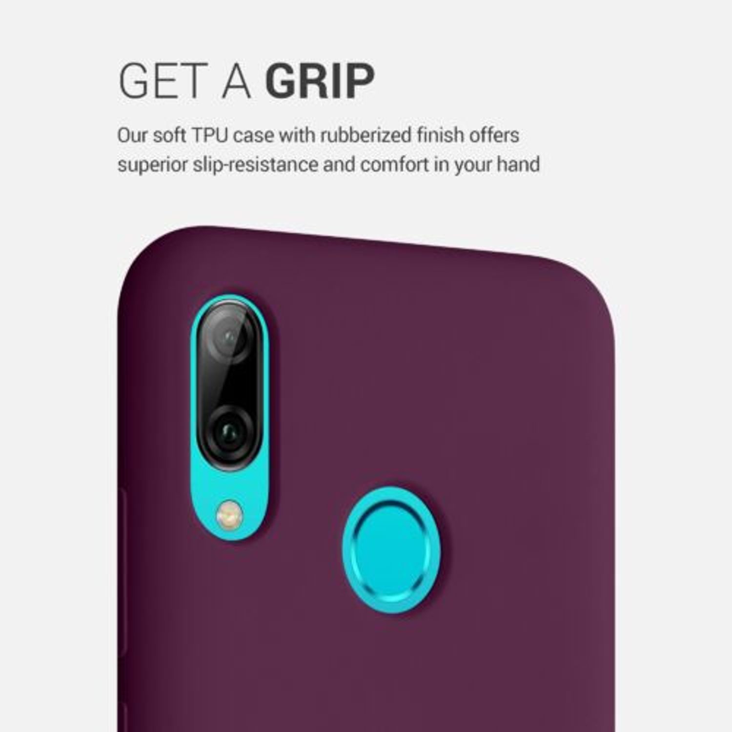Husa pentru Huawei P Smart (2019), Silicon, Violet, 47824.187 fotografia produsului View 4 L