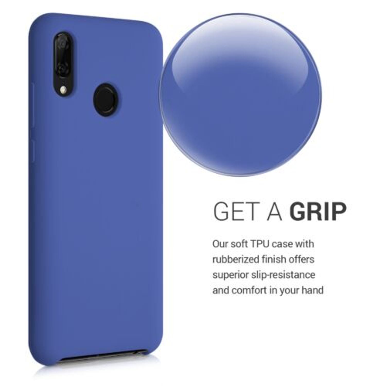 Husa pentru Huawei P Smart (2019), Silicon, Albastru, 47824.145 fotografia produsului View 4 L