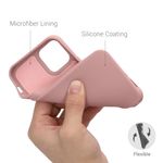 Husa pentru Apple iPhone 12/iPhone 12 Pro, Silicon, Roz, 53844.193, Kwmobile fotografia produsului View 4 S