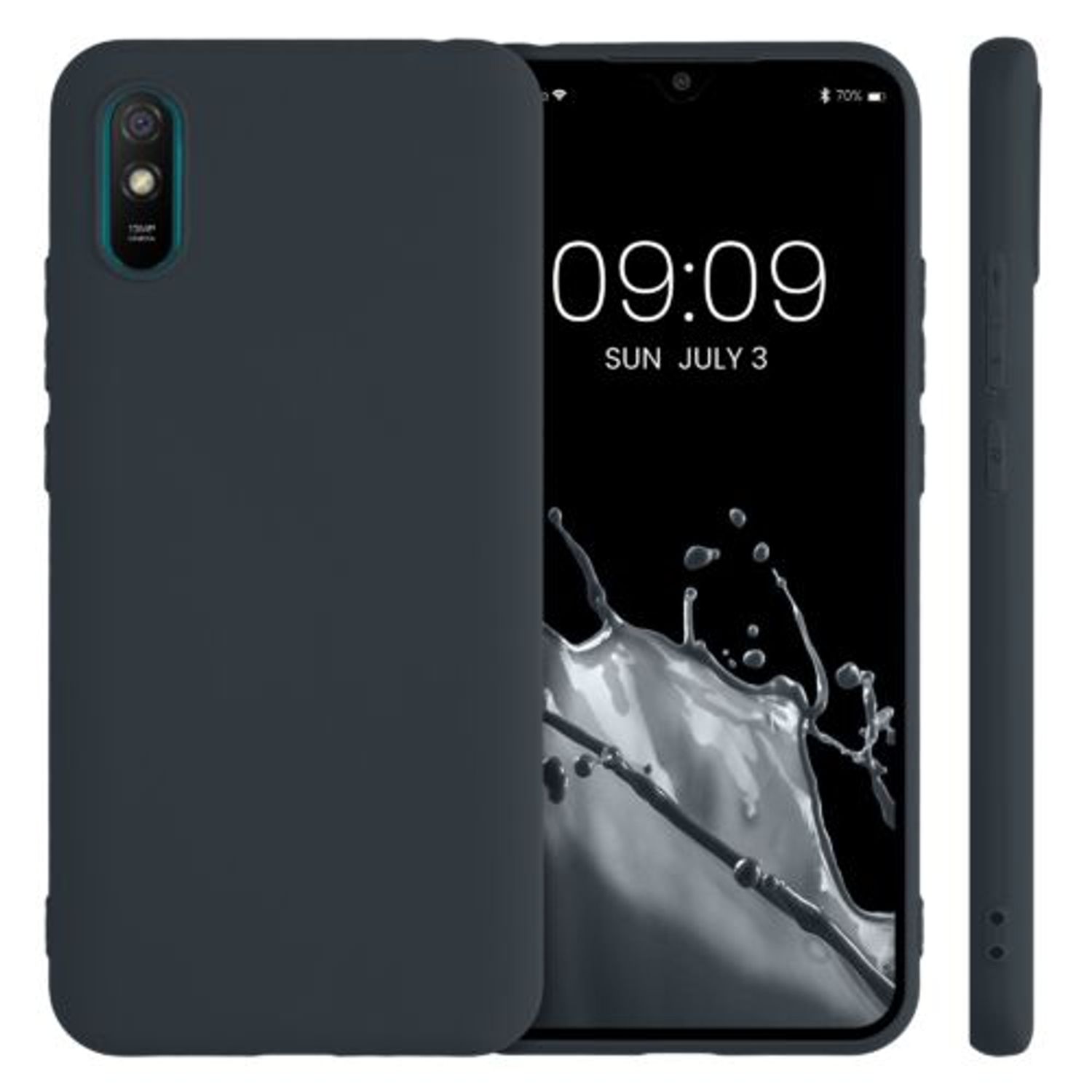 Husa pentru Xiaomi Redmi 9A, Silicon, Verde, 52847.186, Kwmobile fotografia produsului View 2 L
