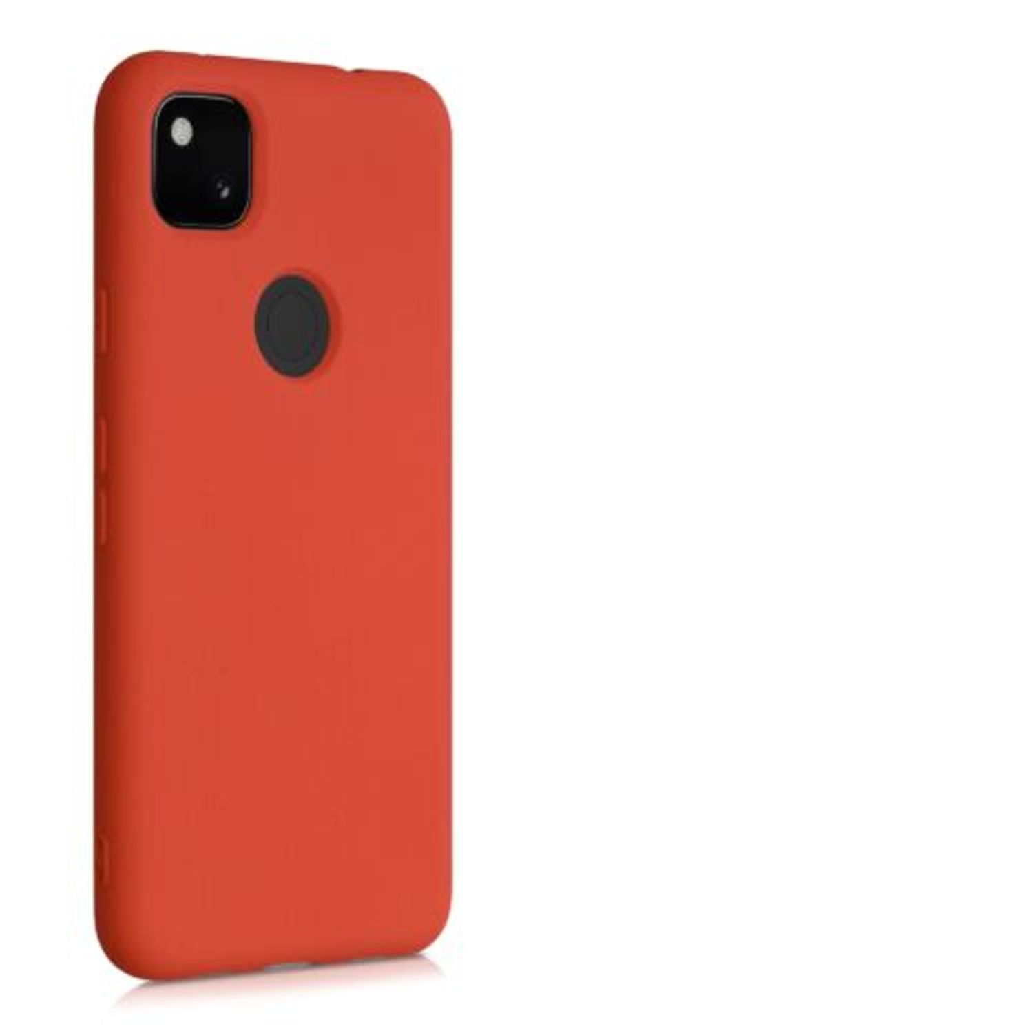 Husa pentru Google Pixel 4a, Silicon, Portocaliu, 52622.218, Kwmobile fotografia produsului View 9 L