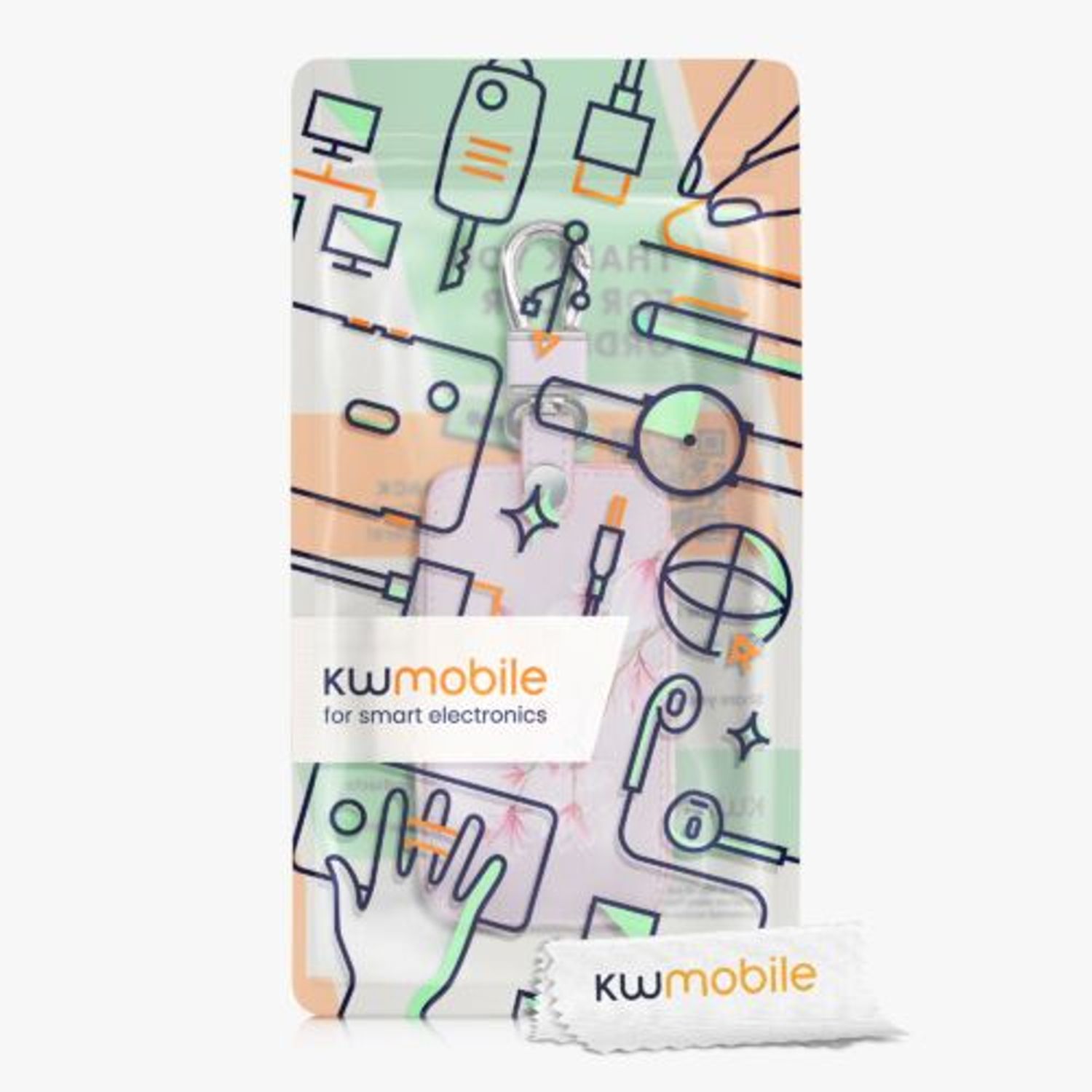 Husa Cheie Auto pentru Renault/Dacia, 4 Butoane, Keyless Go, Kwmobile, Piele ecologica, Roz, 44637.48 fotografia produsului View 3 L