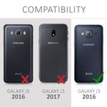 Husa pentru Samsung Galaxy J3 (2016), Textil, Albastru, 38157.17 fotografia produsului View 6 S