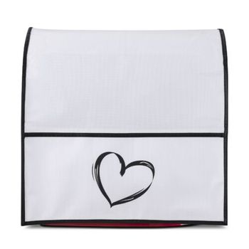 Husa de protectie pentru KitchenAid 4,3-4,8 L, Kwmobile, Alb/Negru, Textil, 57074.04