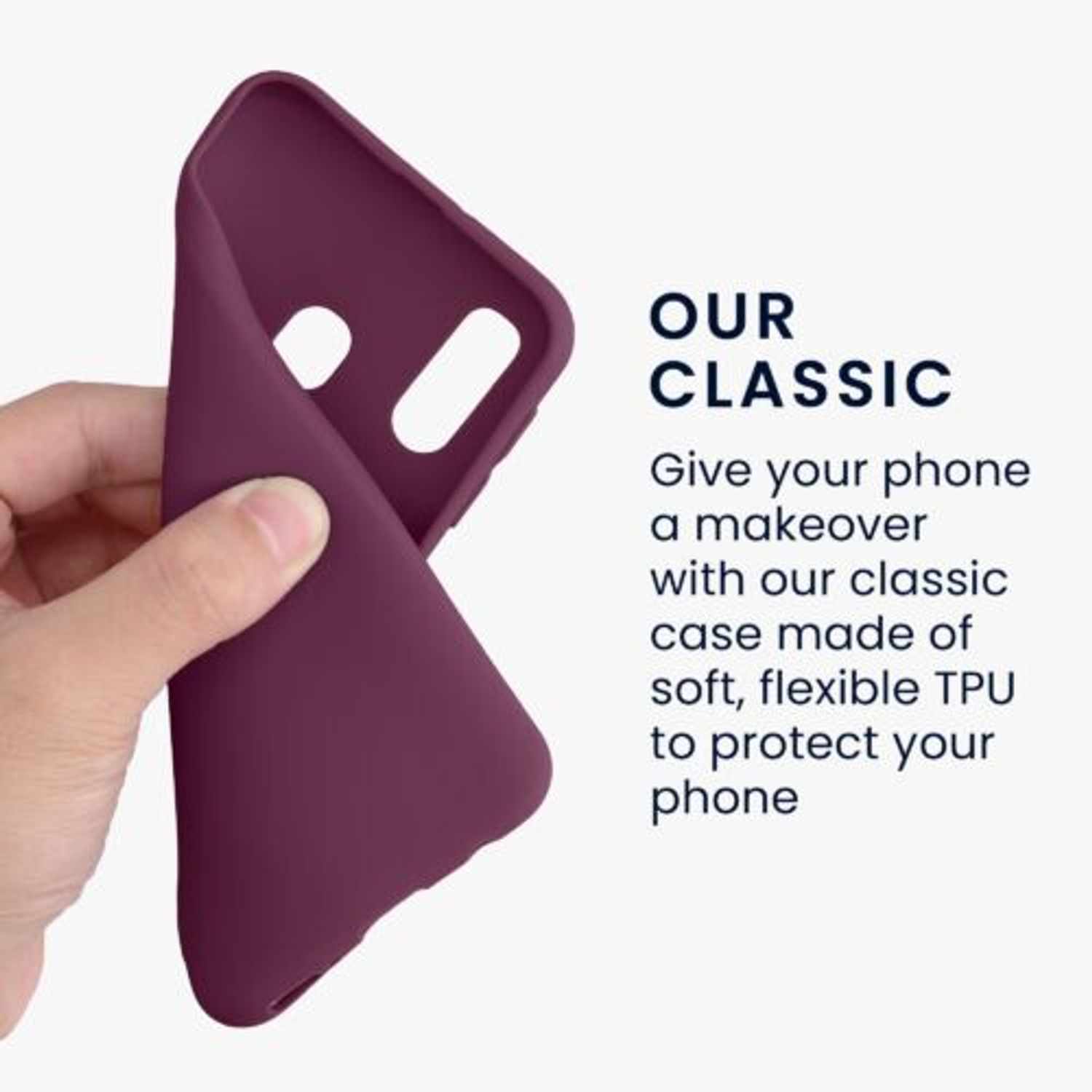 Husa Kwmobile pentru Samsung Galaxy A40, Silicon, Violet, 48547.187 fotografia produsului View 3 L