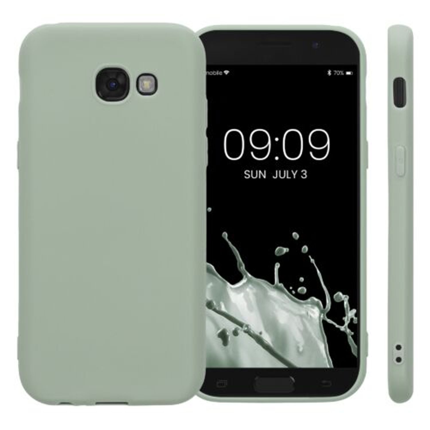 Husa Kwmobile pentru Samsung Galaxy A5 (2017), Silicon, Verde, 40717.172 fotografia produsului