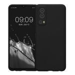 Husa Kwmobile pentru Vivo Y72 5G, Silicon, Negru, 59095.01 fotografia produsului