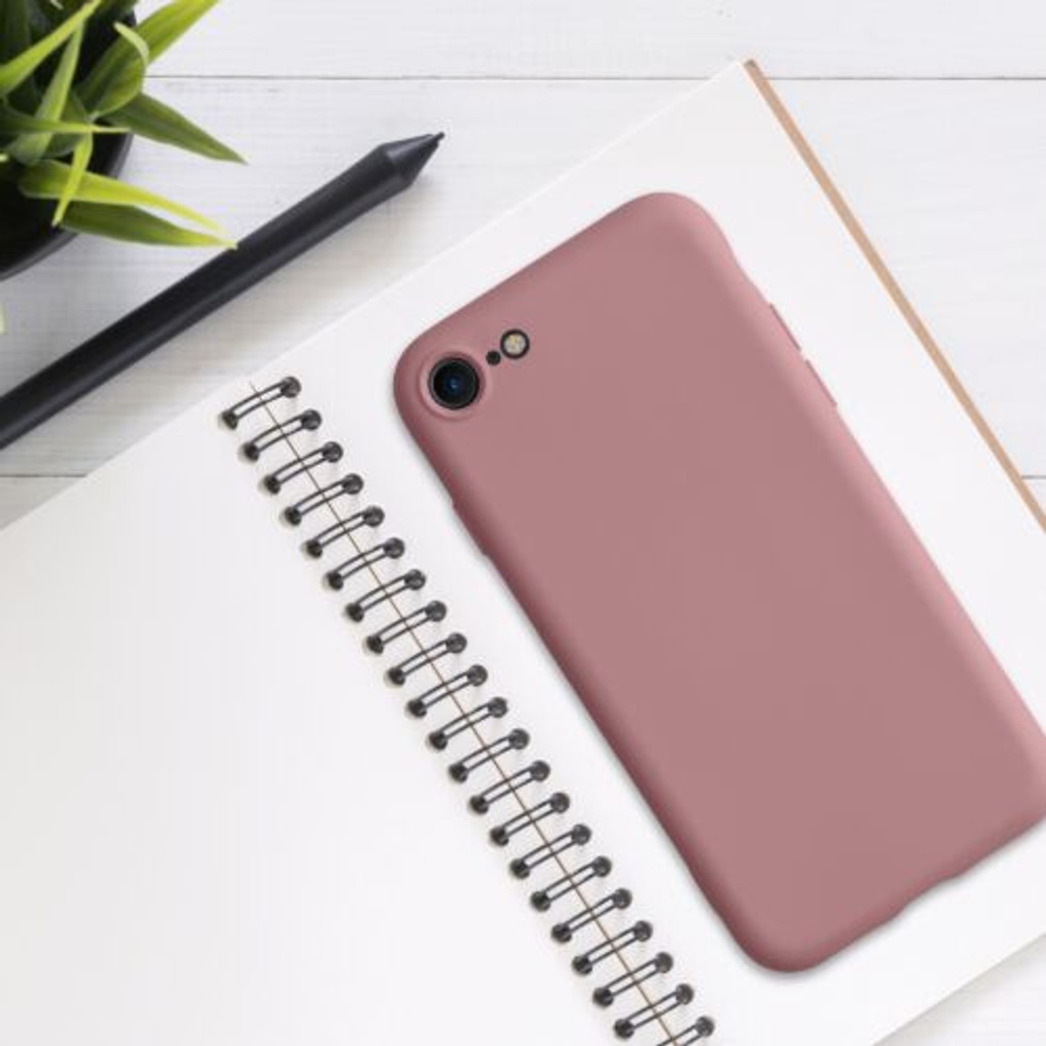 Husa pentru iPhone 8/iPhone 7/iPhone SE 2, Silicon, Roz, 49979.193 fotografia produsului View 3 L