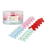 Set 20 Clipsuri pentru documente, Kwmobile, Multicolor, Plastic, 58942.03 fotografia produsului View 2 S