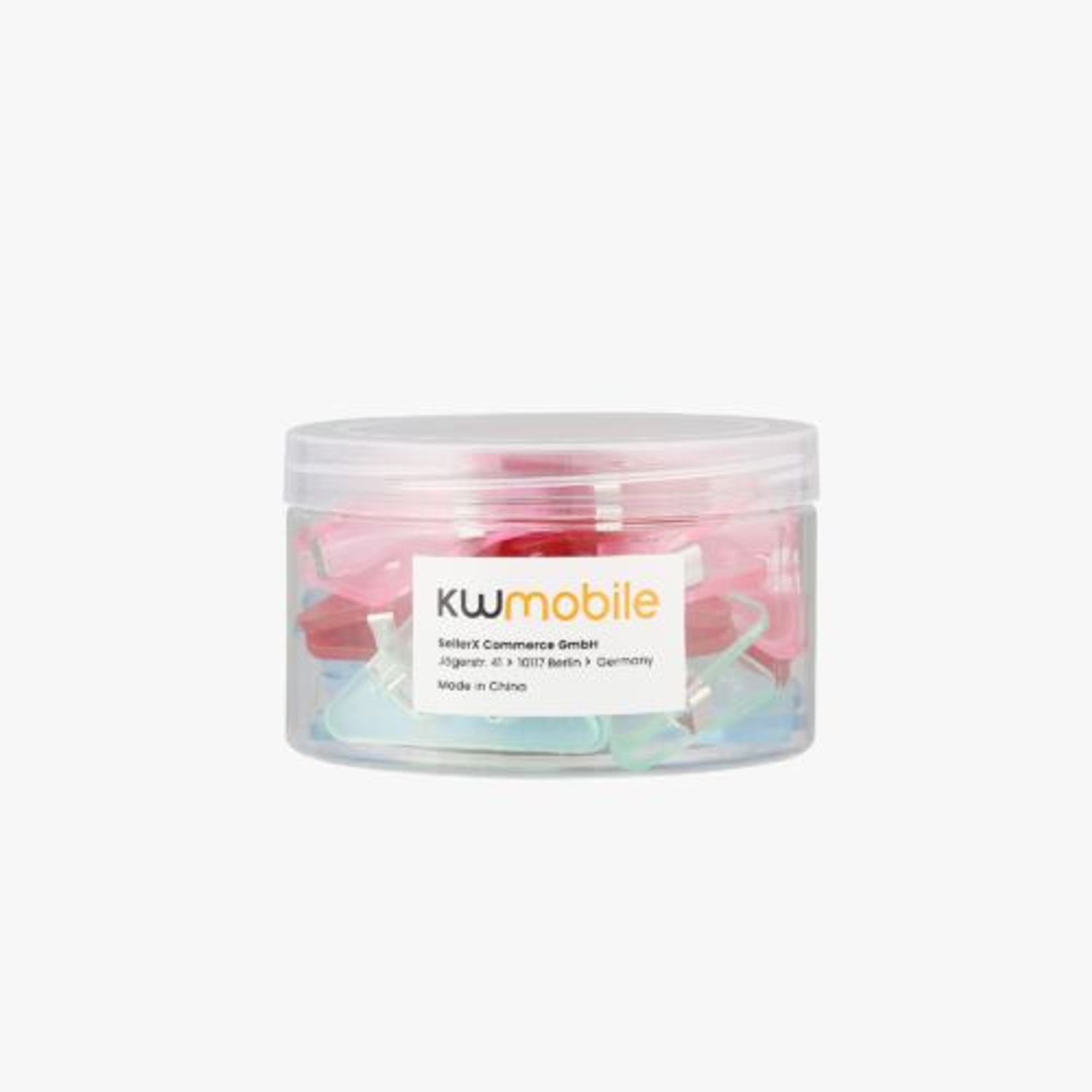 Set 20 Clipsuri pentru documente, Kwmobile, Multicolor, Plastic, 58942.03 fotografia produsului View 8 L