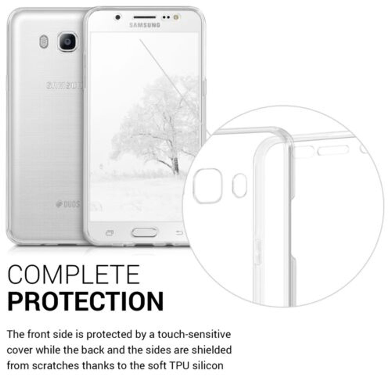 Husa pentru Samsung Galaxy J5 (2016), Silicon, Transparent, 40222.03 fotografia produsului View 5 L