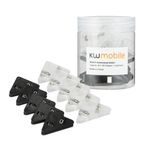 Set 10 Clipsuri pentru documente, Kwmobile, Negru/Transparent, Plastic, 58941.02 fotografia produsului
