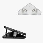 Set 10 Clipsuri pentru documente, Kwmobile, Negru/Transparent, Plastic, 58941.02 fotografia produsului View 11 S