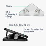 Set 10 Clipsuri pentru documente, Kwmobile, Negru/Transparent, Plastic, 58941.02 fotografia produsului View 6 S