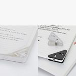 Set 10 Clipsuri pentru documente, Kwmobile, Negru/Transparent, Plastic, 58941.02 fotografia produsului View 10 S