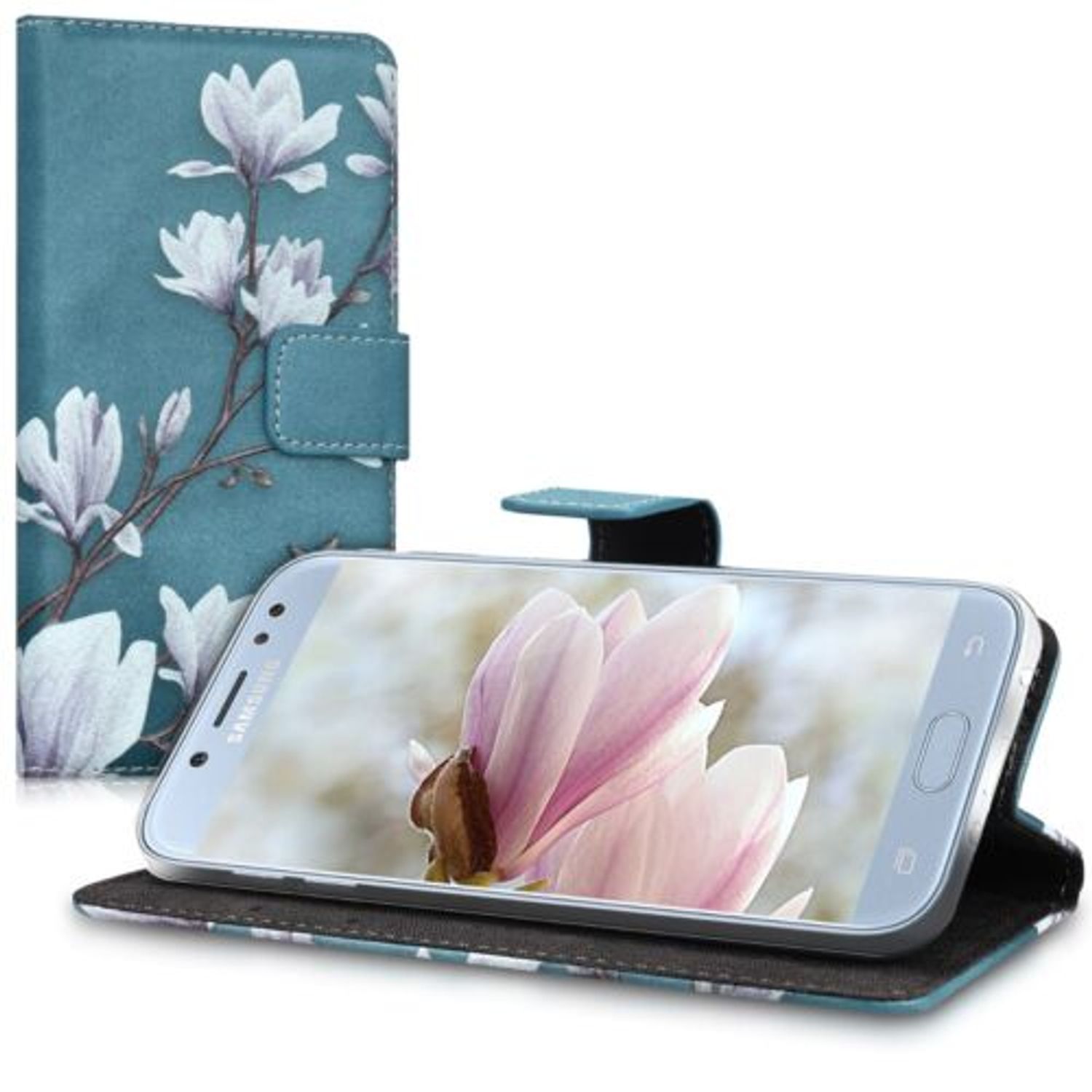 Husa pentru Samsung Galaxy J5 (2017), Piele ecologica, Multicolor, 41163.05 fotografia produsului View 2 L