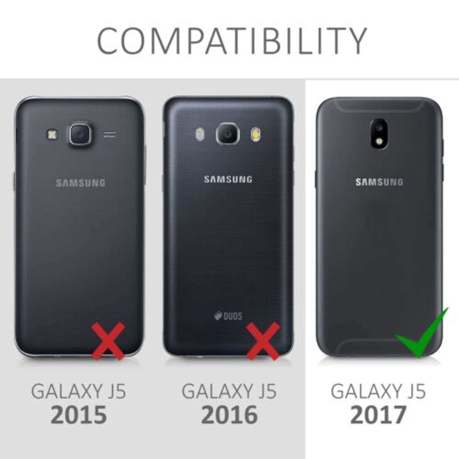 Husa pentru Samsung Galaxy J5 (2017), Piele ecologica, Multicolor, 41163.05 fotografia produsului View 6 L