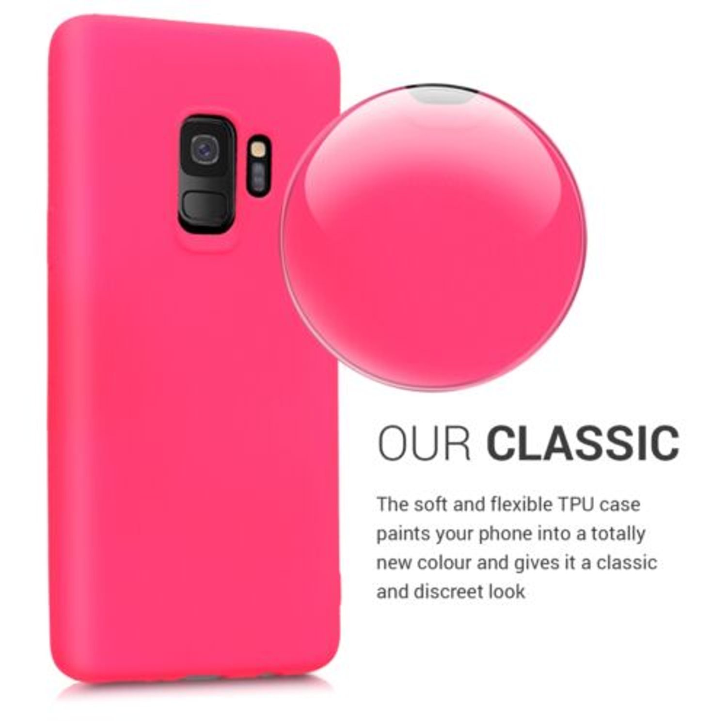 Husa pentru Samsung Galaxy S9, Silicon, Roz, 45180.77 fotografia produsului View 4 L