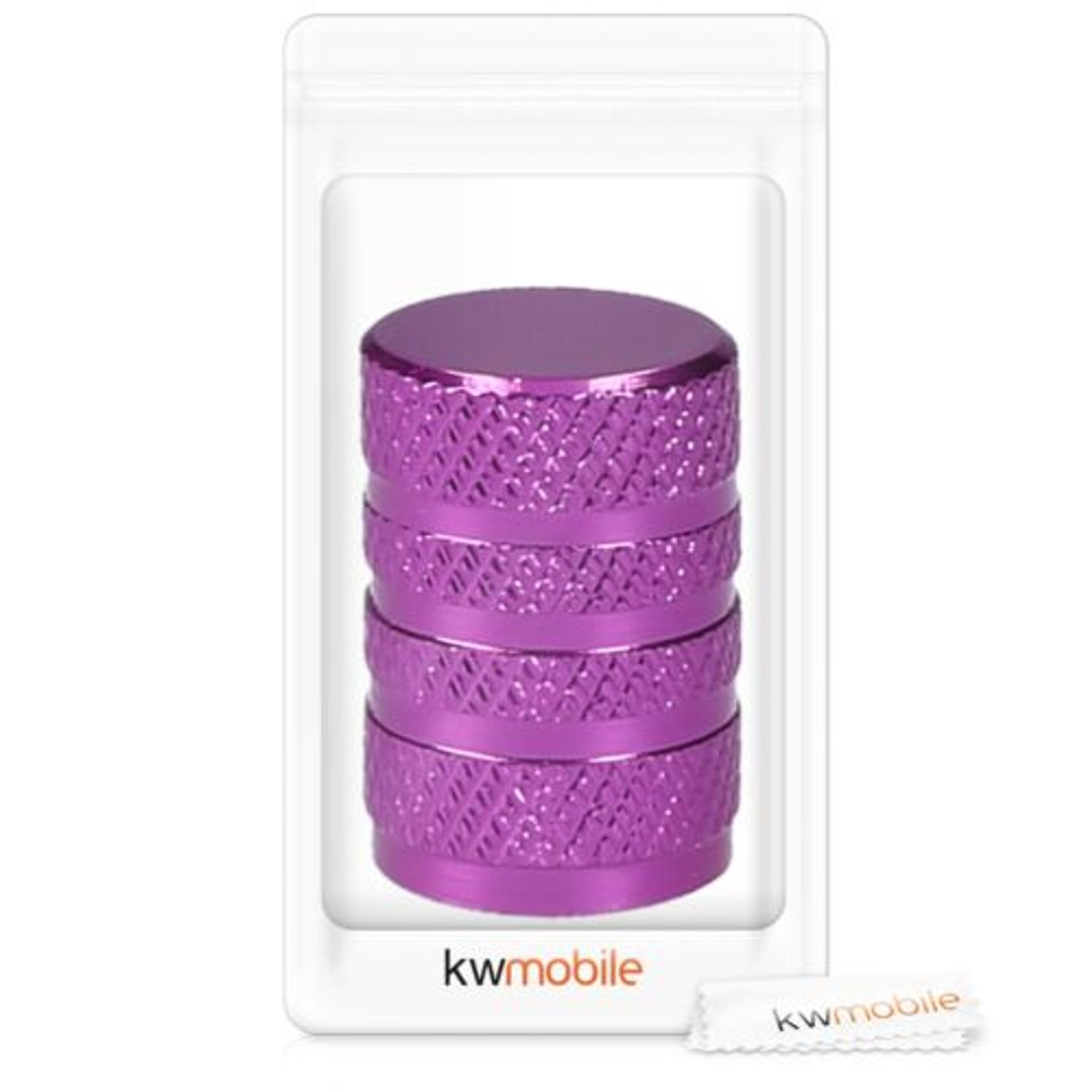 Set 5 Capace pentru valva , Kwmobile, Mov, Metal, 41665.38 fotografia produsului View 8 L