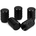 Set 5 Capace pentru valva , Kwmobile, Negru, Metal, 41665.01 fotografia produsului View 2 S