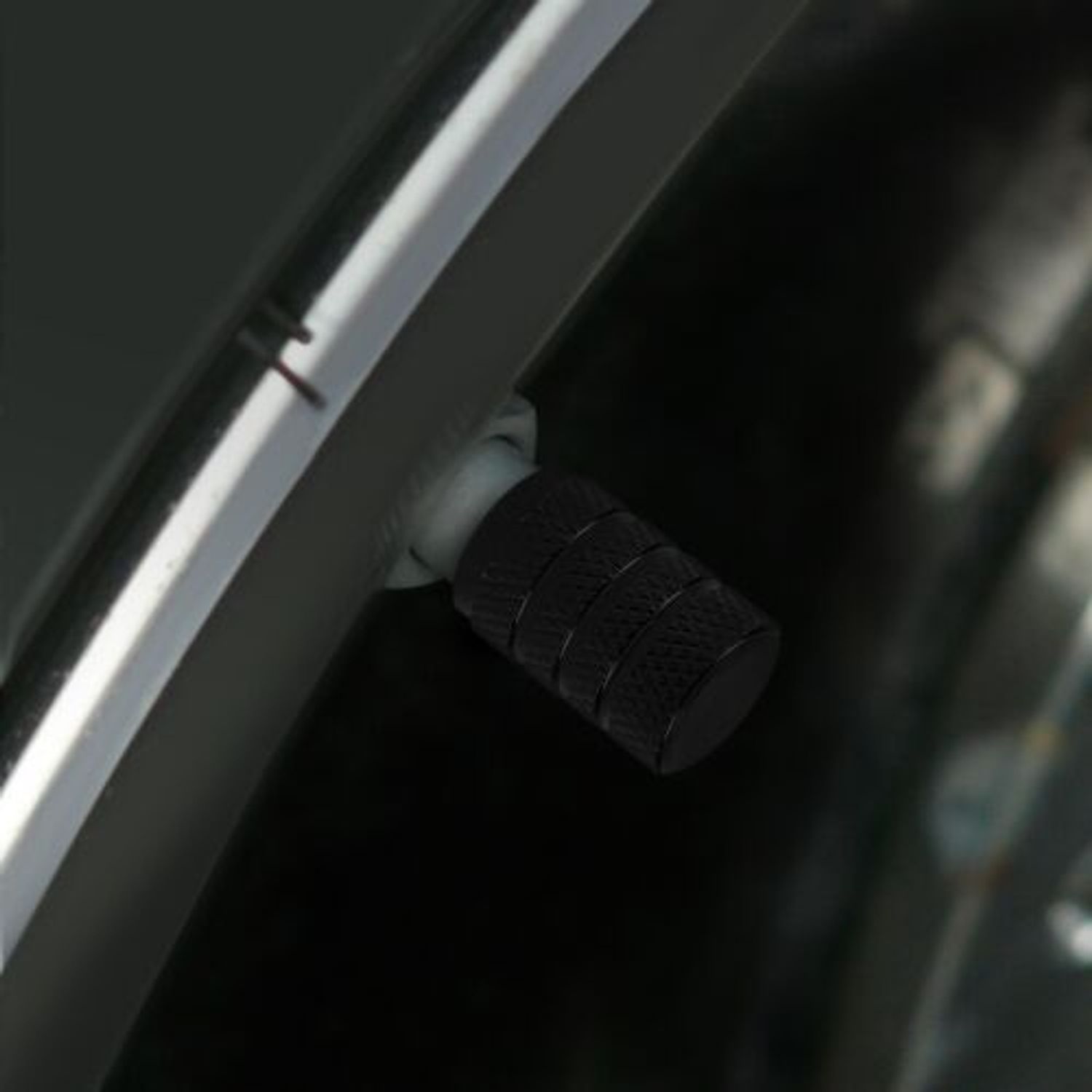 Set 5 Capace pentru valva , Kwmobile, Negru, Metal, 41665.01 fotografia produsului View 5 L