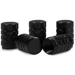 Set 5 Capace pentru valva , Kwmobile, Negru, Metal, 41665.01 fotografia produsului
