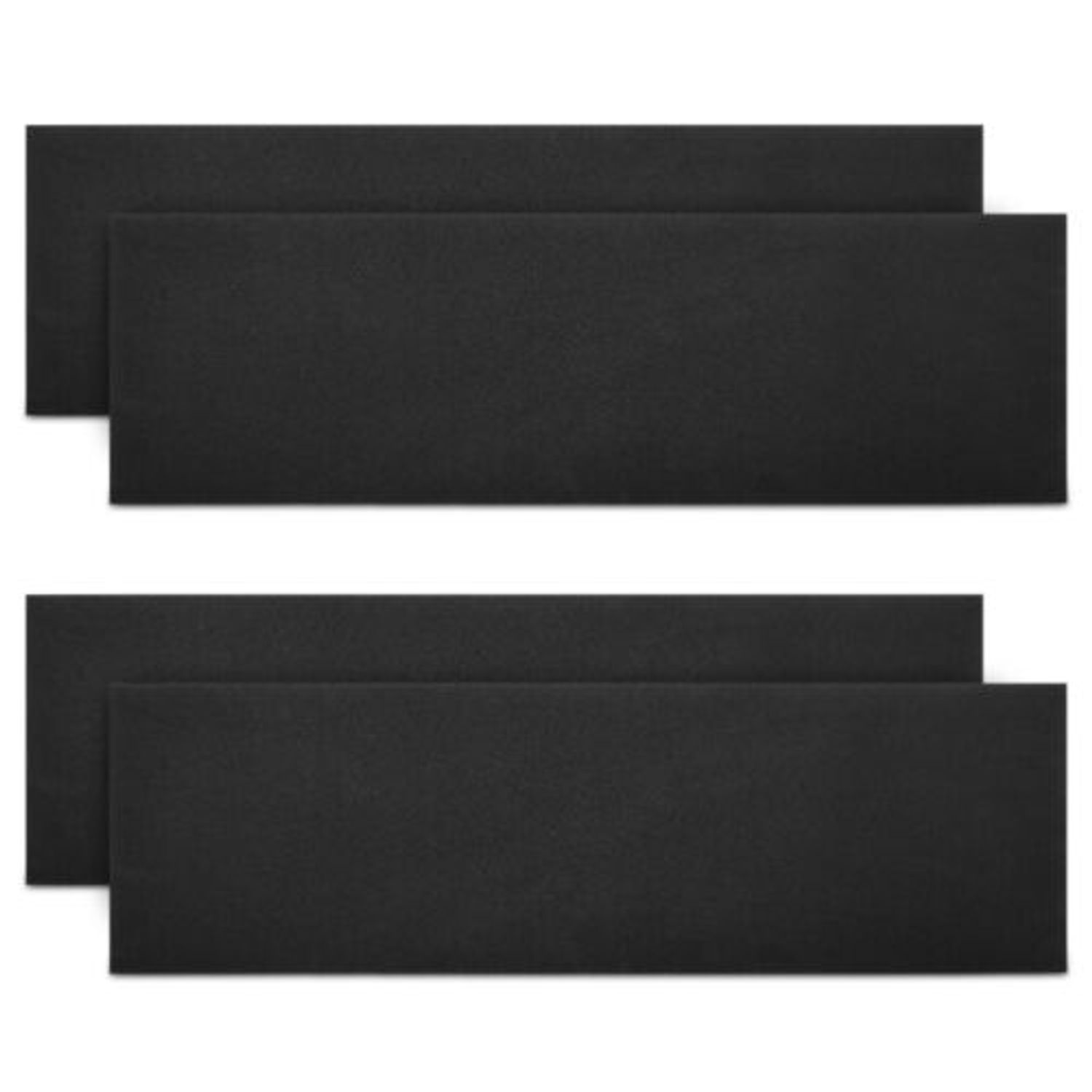 Set 4 Protectii perete autoadezive pentru usa auto 40 x 12 x 1.5 cm, Kwmobile, Negru, EVA, 46973.01 fotografia produsului View 2 L