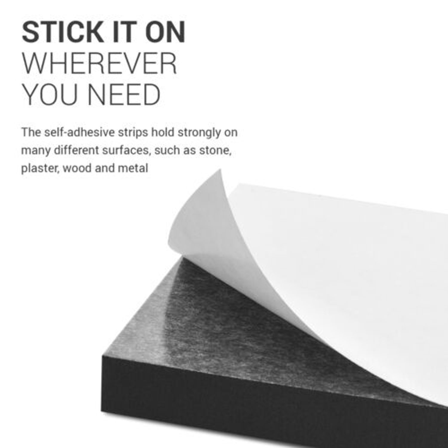 Set 4 Protectii perete autoadezive pentru usa auto 40 x 12 x 1.5 cm, Kwmobile, Negru, EVA, 46973.01 fotografia produsului View 4 L