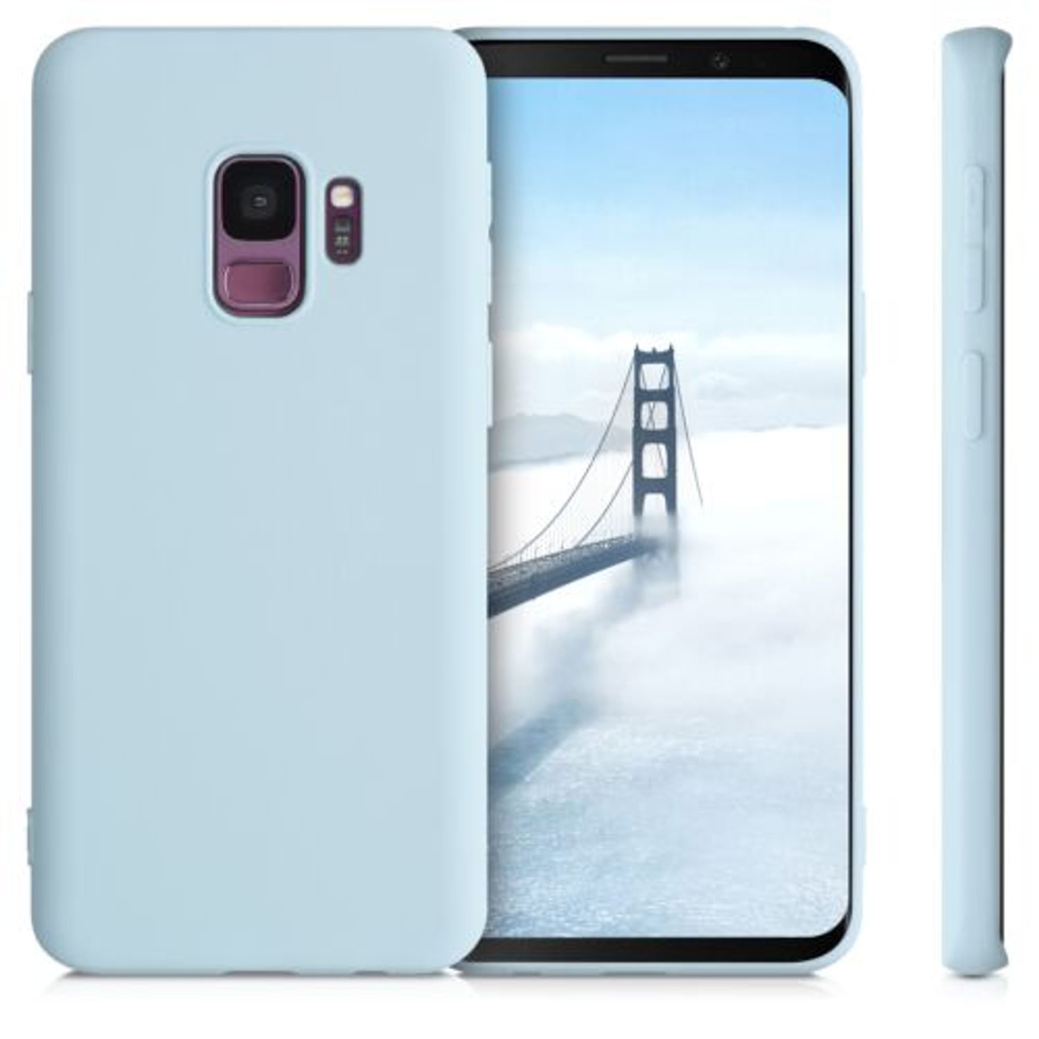 Husa pentru Samsung Galaxy S9, Silicon, Albastru, 44089.177 fotografia produsului View 2 L