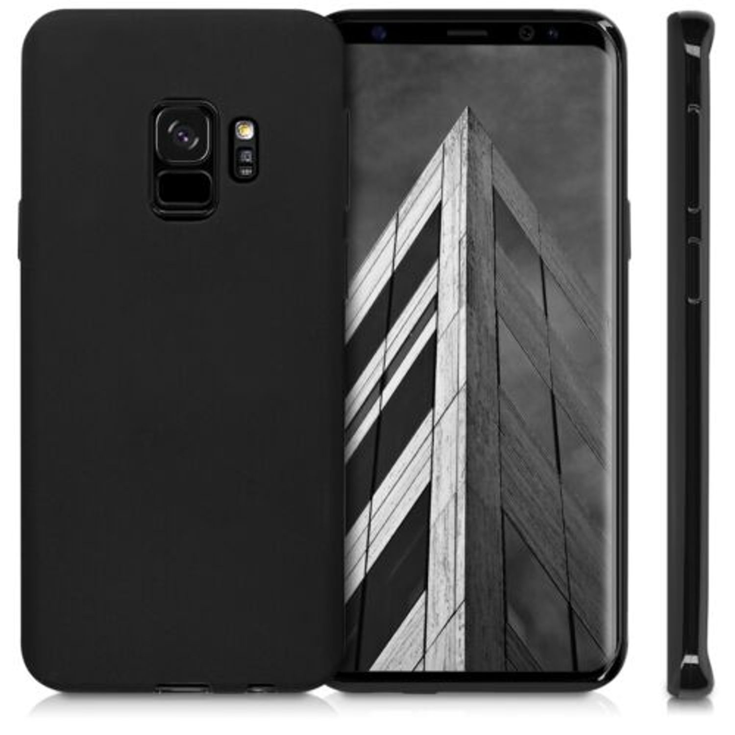 Husa pentru Samsung Galaxy S9, Silicon, Negru, 44089.47 fotografia produsului View 2 L