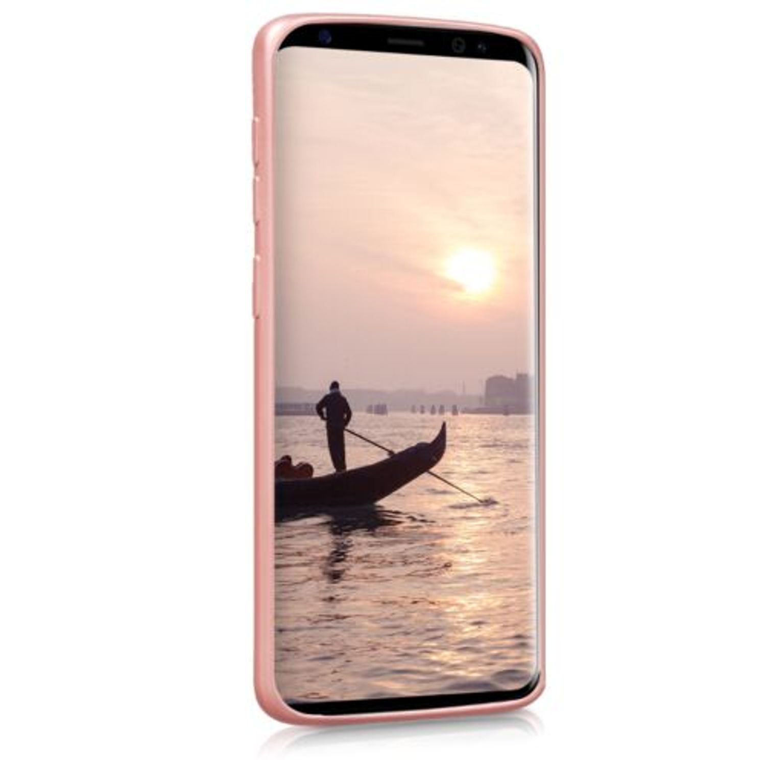 Husa pentru Samsung Galaxy S9, Silicon, Rose Gold, 44582.31 fotografia produsului View 12 L
