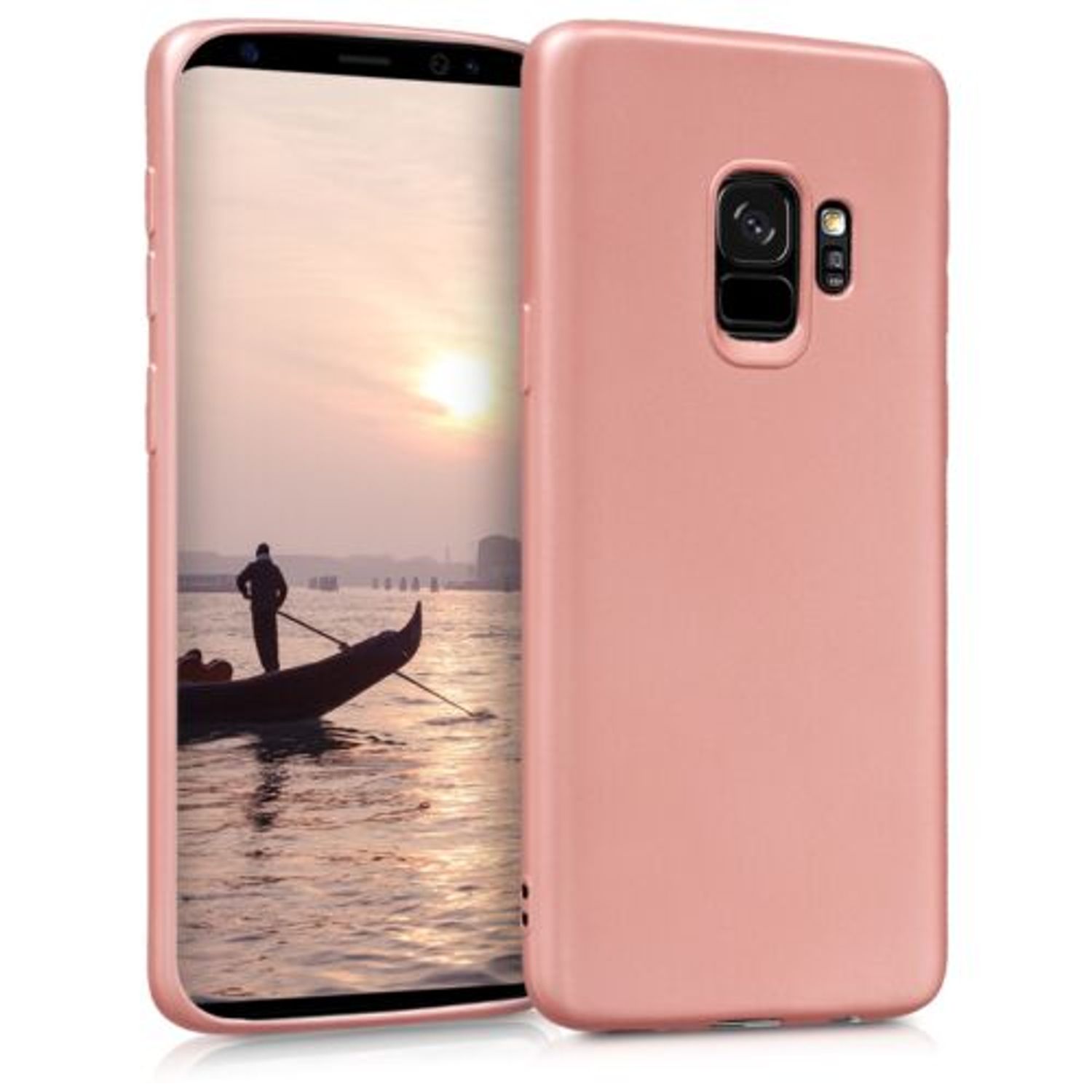 Husa pentru Samsung Galaxy S9, Silicon, Rose Gold, 44582.31 fotografia produsului View 16 L