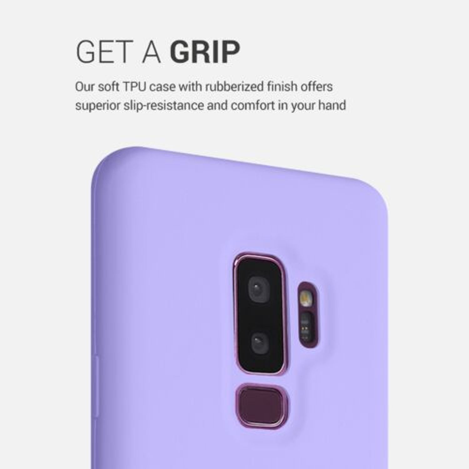 Husa pentru Samsung Galaxy S9 Plus, Silicon, Mov, 44183.108 fotografia produsului View 4 L
