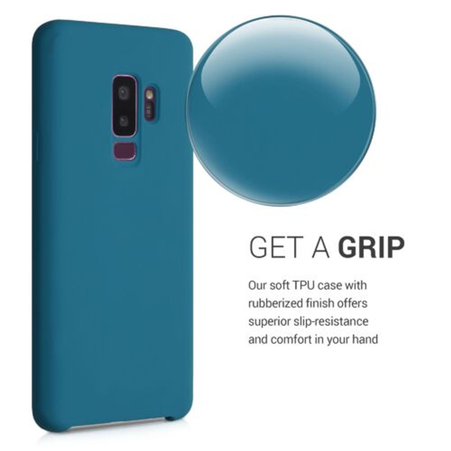 Husa pentru Samsung Galaxy S9 Plus, Silicon, Verde, 44183.57 fotografia produsului View 4 L