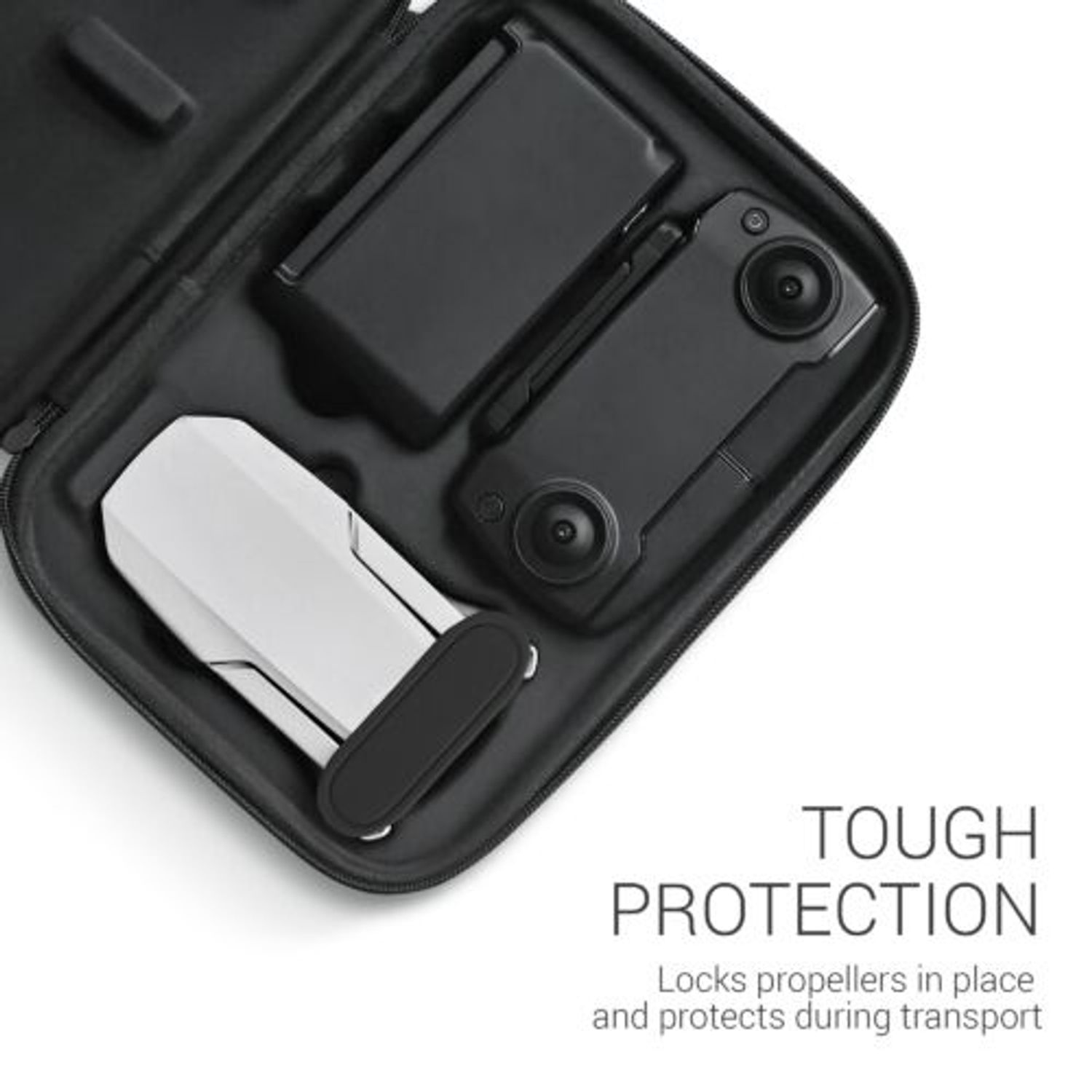 Set 2 Protectii elice pentru drona DJI Mini 2/DJI Mini/DJI Mini SE, Kwmobile, Negru, Silicon, 57979.02 fotografia produsului View 3 L