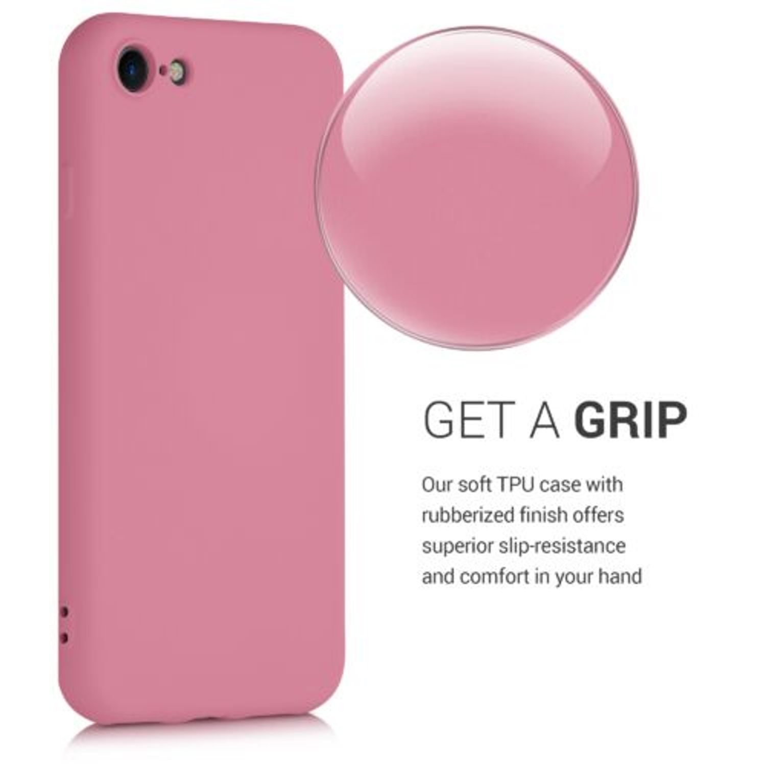 Husa pentru Apple iPhone 8/iPhone 7/iPhone SE 2, Silicon, Roz, 49979.212 fotografia produsului View 6 L