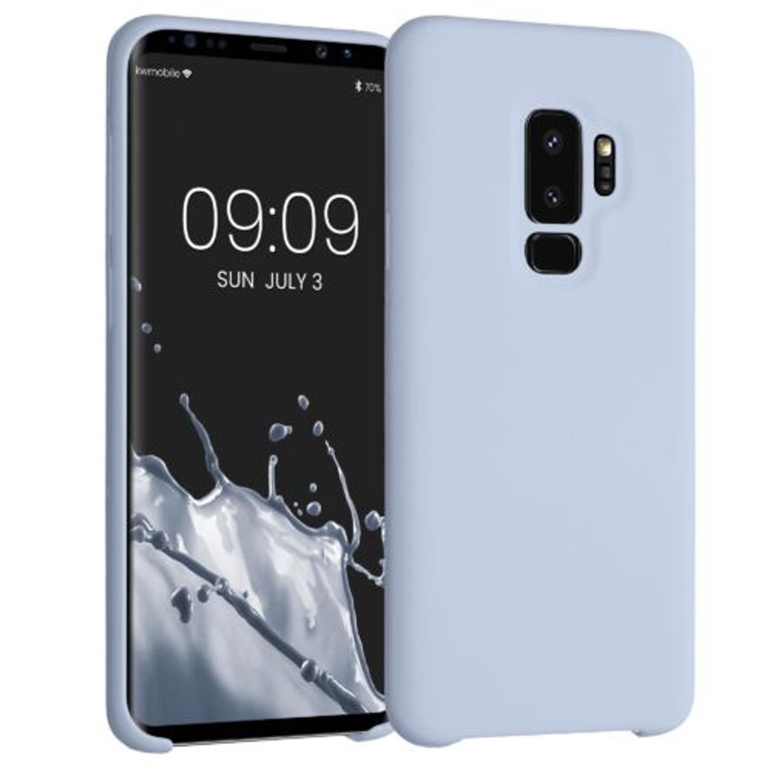 Husa pentru Samsung Galaxy S9 Plus, Silicon, Albastru, 44183.58 fotografia produsului