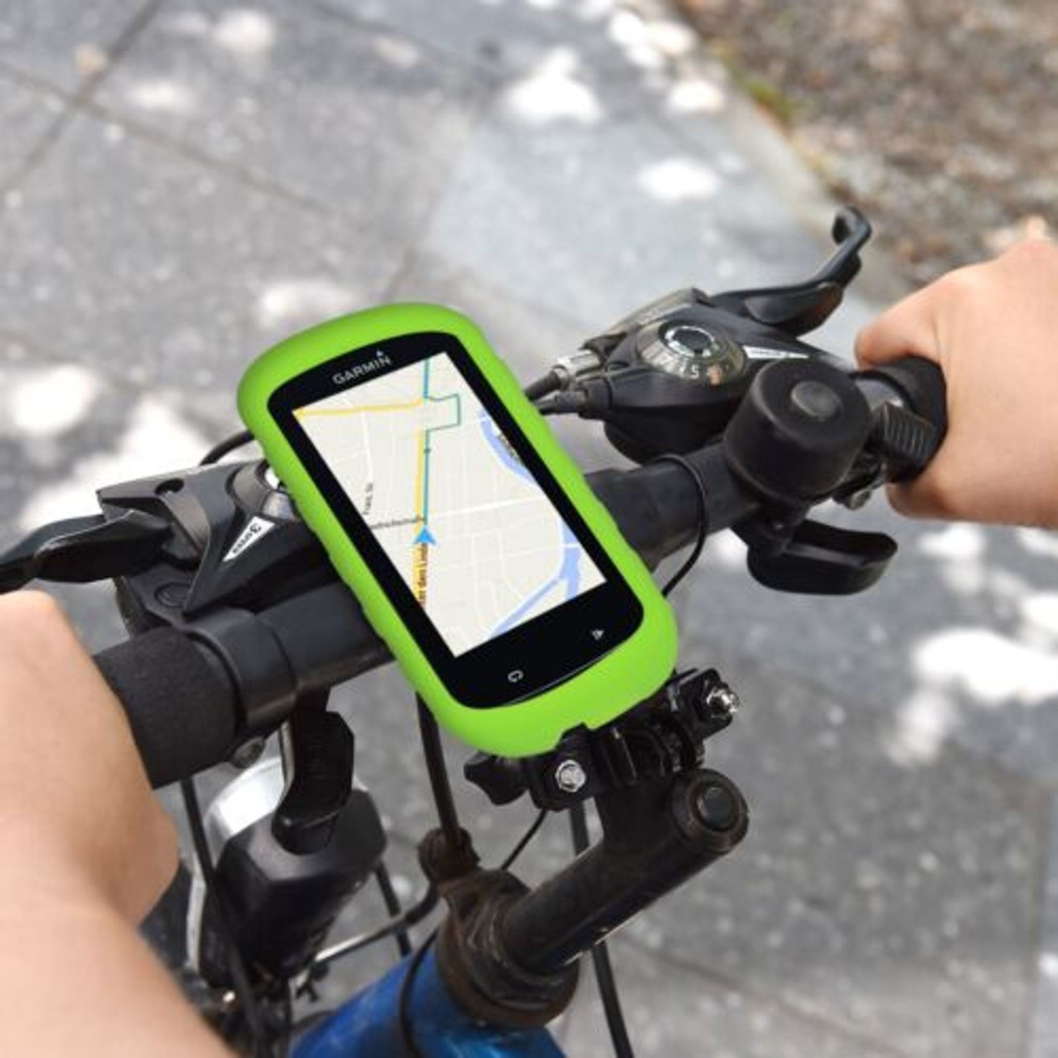 Husa de protectie pentru GPS Garmin Edge 830, Kwmobile, Verde, Silicon, 49316.07 fotografia produsului View 3 L