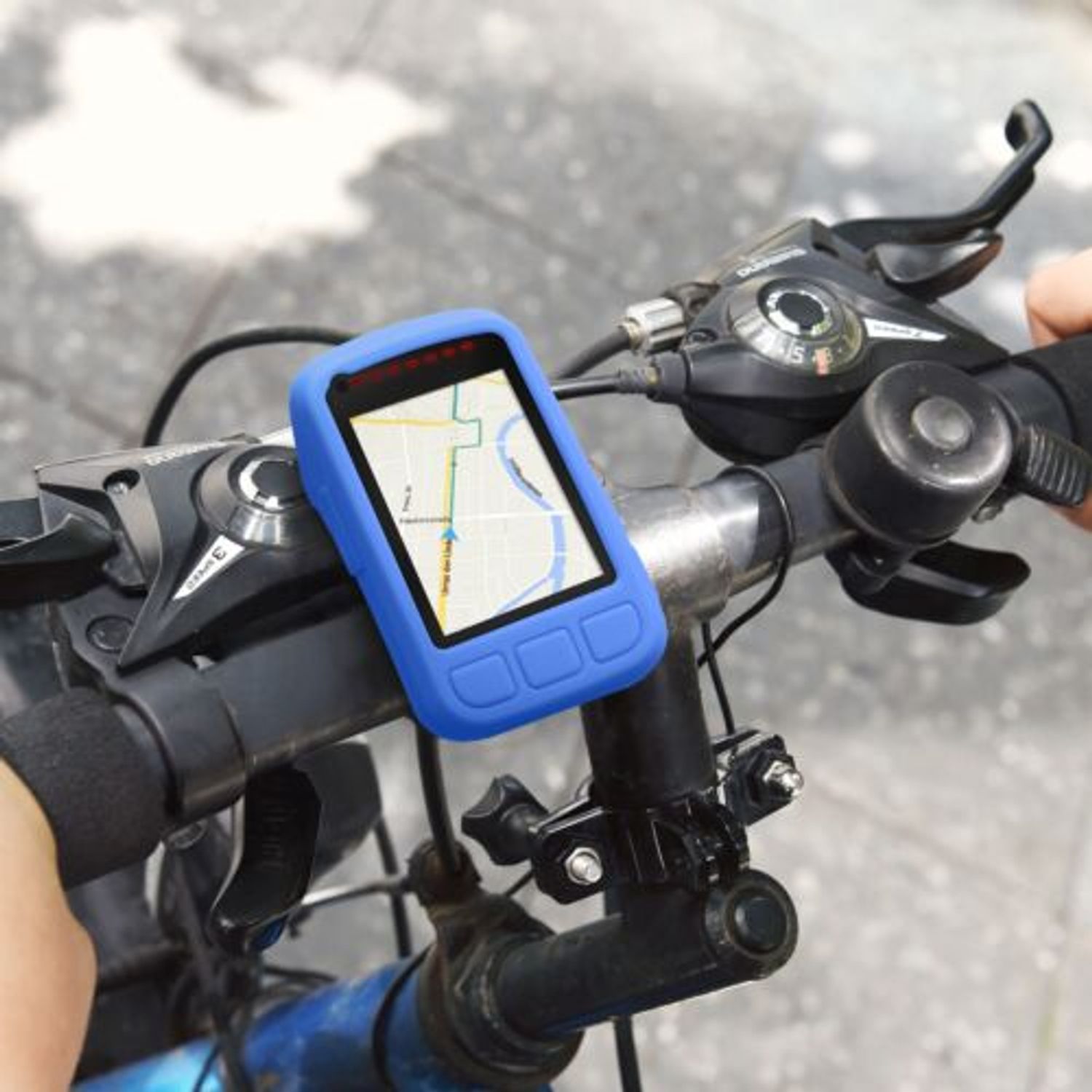 Husa de protectie pentru Wahoo Elemnt Bolt V2, Kwmobile, Albastru, Silicon, 58073.04 fotografia produsului View 3 L