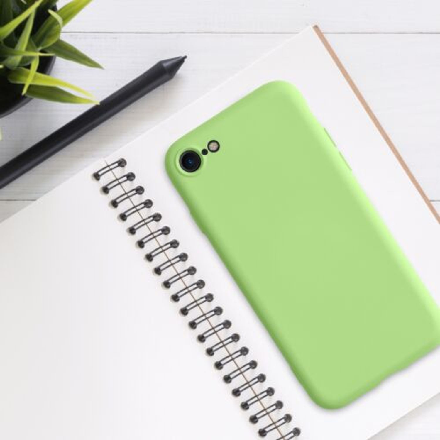 Husa pentru Apple iPhone 8/iPhone 7/iPhone SE 2, Silicon, Verde, 49979.214 fotografia produsului View 3 L