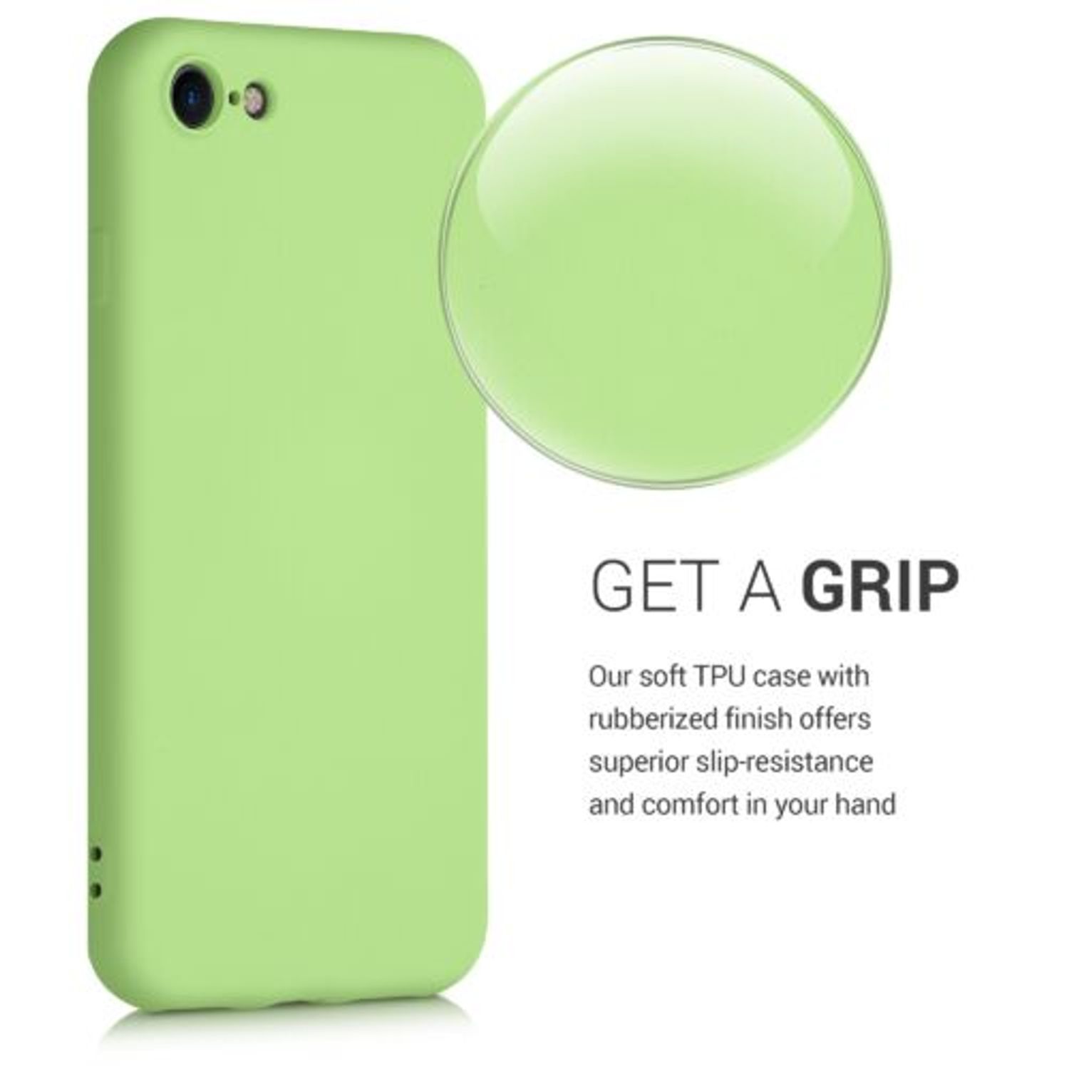 Husa pentru Apple iPhone 8/iPhone 7/iPhone SE 2, Silicon, Verde, 49979.214 fotografia produsului View 5 L