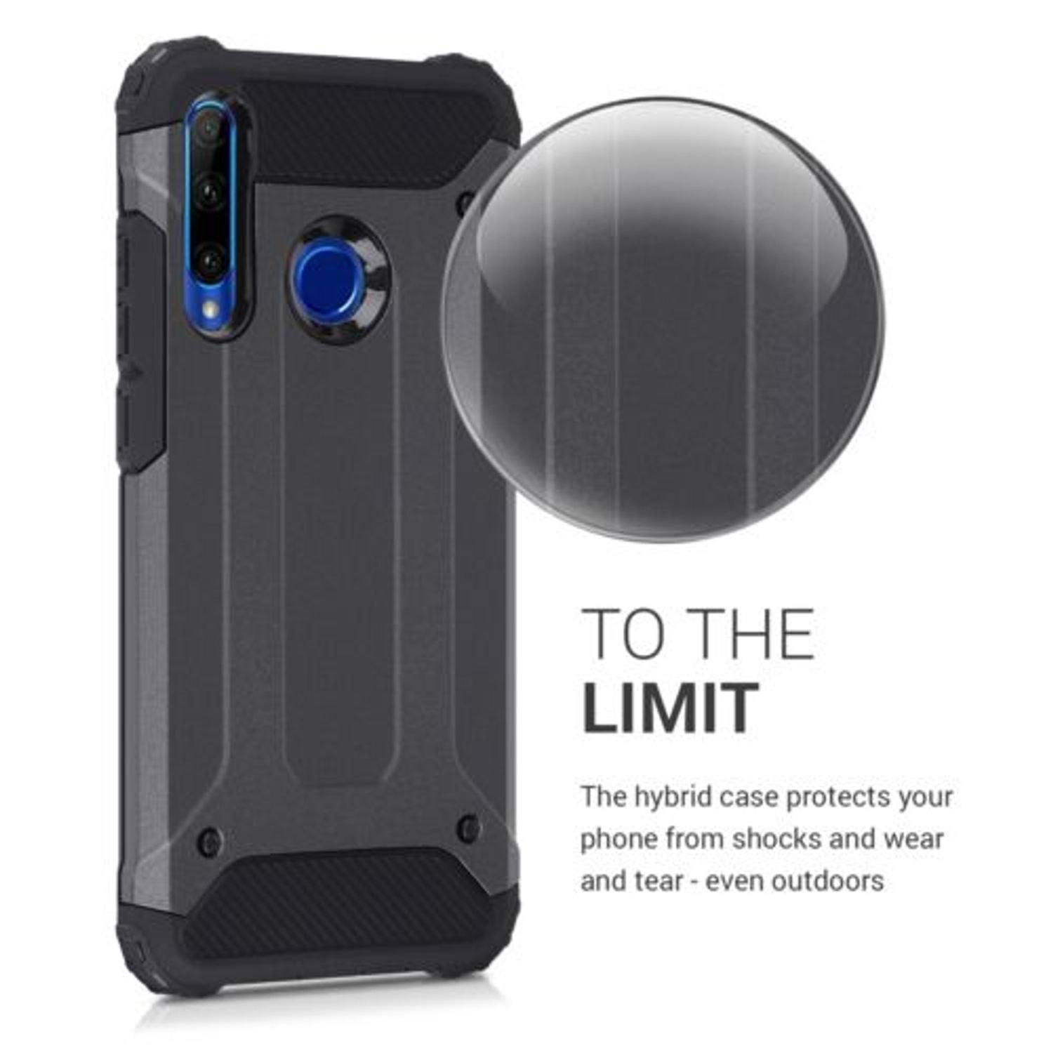 Husa pentru Huawei Honor 20 Lite, Silicon, Gri, 51861.01 fotografia produsului View 4 L