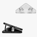 Set 20 Clipsuri pentru documente, Kwmobile, Negru/Transparent, Plastic, 58942.02 fotografia produsului View 12 S
