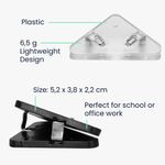 Set 20 Clipsuri pentru documente, Kwmobile, Negru/Transparent, Plastic, 58942.02 fotografia produsului View 7 S