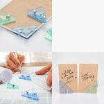 Set 10 Clipsuri pentru documente, Kwmobile, Albastru/Verde, Plastic, 58941.03 fotografia produsului View 9 S