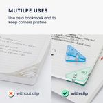 Set 10 Clipsuri pentru documente, Kwmobile, Albastru/Verde, Plastic, 58941.03 fotografia produsului View 5 S