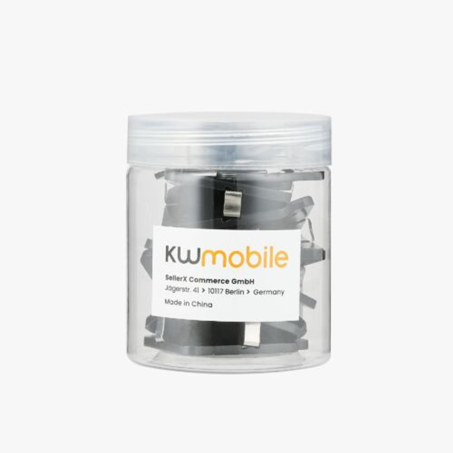 Set 10 Clipsuri pentru documente, Kwmobile, Negru, Plastic, 58941.01 fotografia produsului View 8 L
