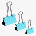 Set 60 Clipsuri pentru documente 19/25/32 mm, Kwmobile, Multicolor, Metal, 49442.16 fotografia produsului View 6 S