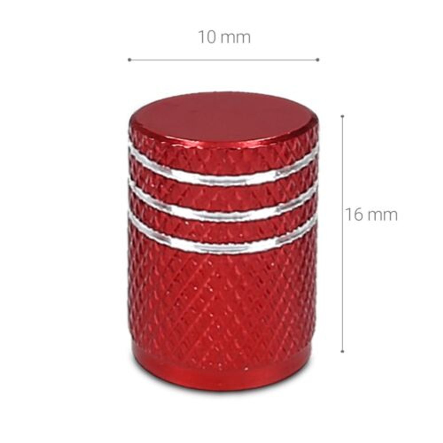Set 5 Capace pentru valva , Kwmobile, Rosu, Metal, 41665.97 fotografia produsului View 5 L